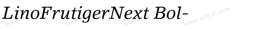 LinoFrutigerNext Bol字体转换